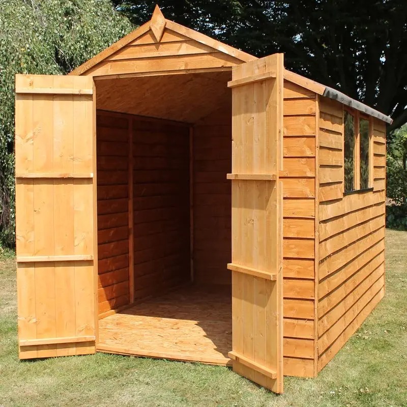 【Storage Shed】【BS】Mercia Wooden 8x6 ft Overlap Garden Shed