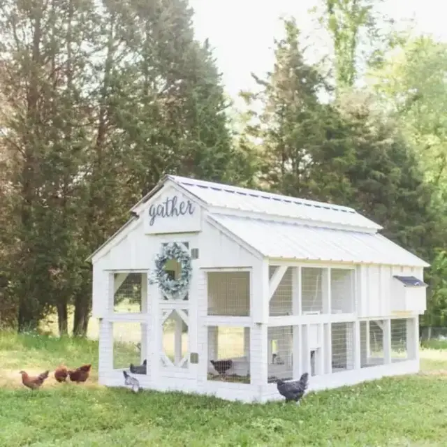 【Home&Garden】Big fairy tale town chicken coop