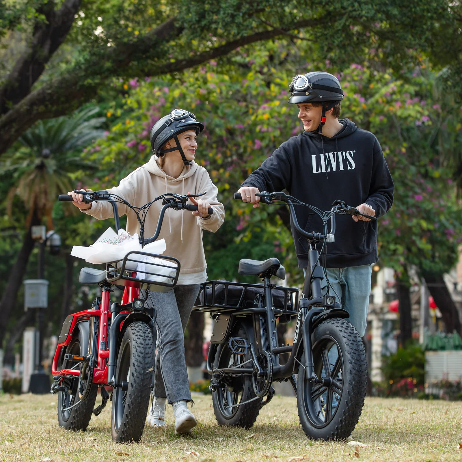 【Sports&Outdoors】VELOWAVE Prado S 750W Fat Tire Electric Bike for Adults, 48V 15Ah LG Battery E Bike