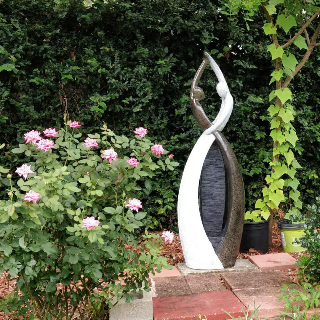 【Décor】Graceful Dancing Couple Outdoor Fountain 57