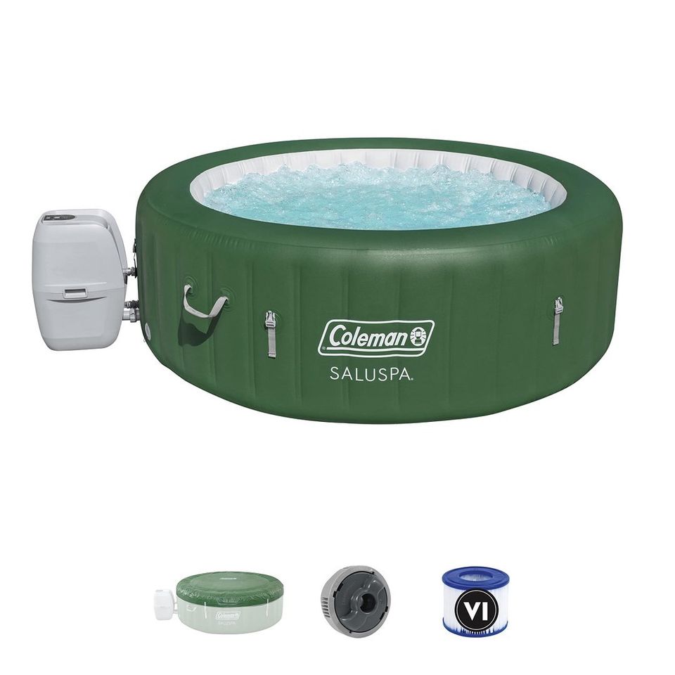 【Sports&Outdoors】【BS】Coleman SaluSpa Inflatable Hot Tub Portable Hot Tub W Heated Water System