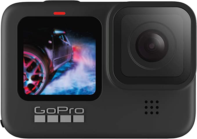 GoPro HERO9 - Waterproof Sports Camera with Front LCD Screen and Rear Touch Screen, 5K Ultra HD Video, 20MP Photos, 1080p Live Streaming, Webcam, Stabilization