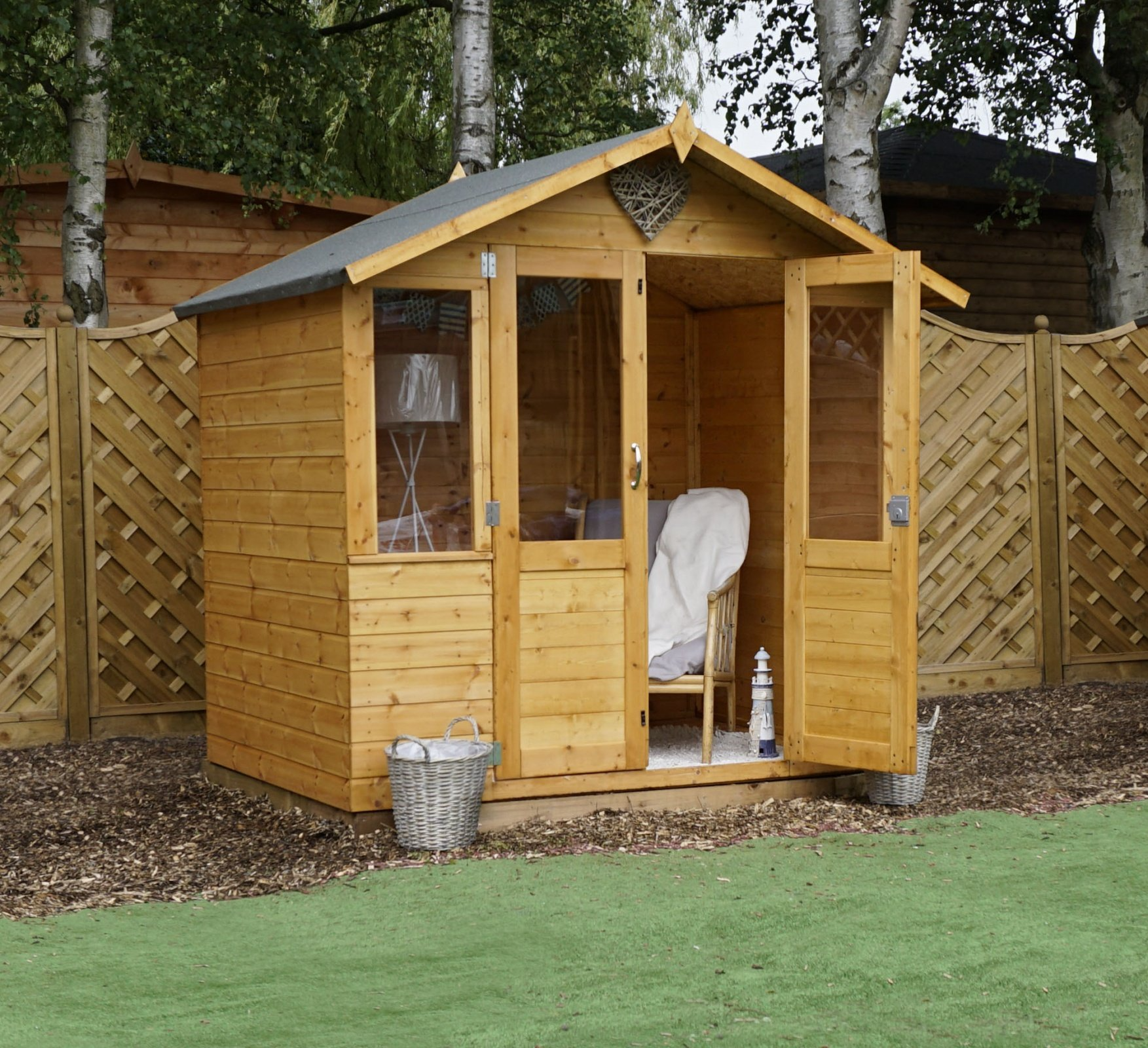 【Home&Garden】7x5 Summerhouse with Half Glazed Doors