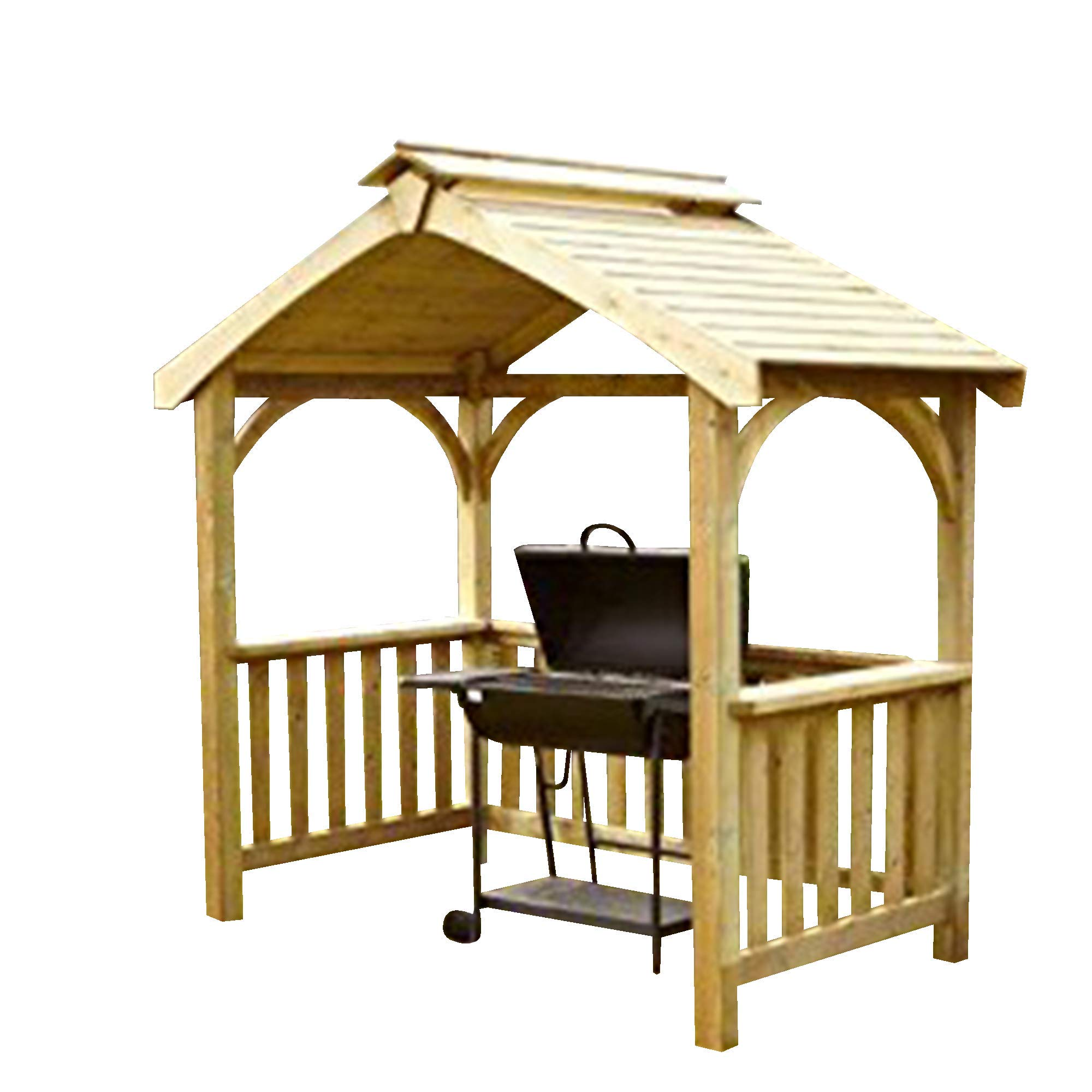 【Home&Garden】Fast Devon BBQ Wooden Shelter
