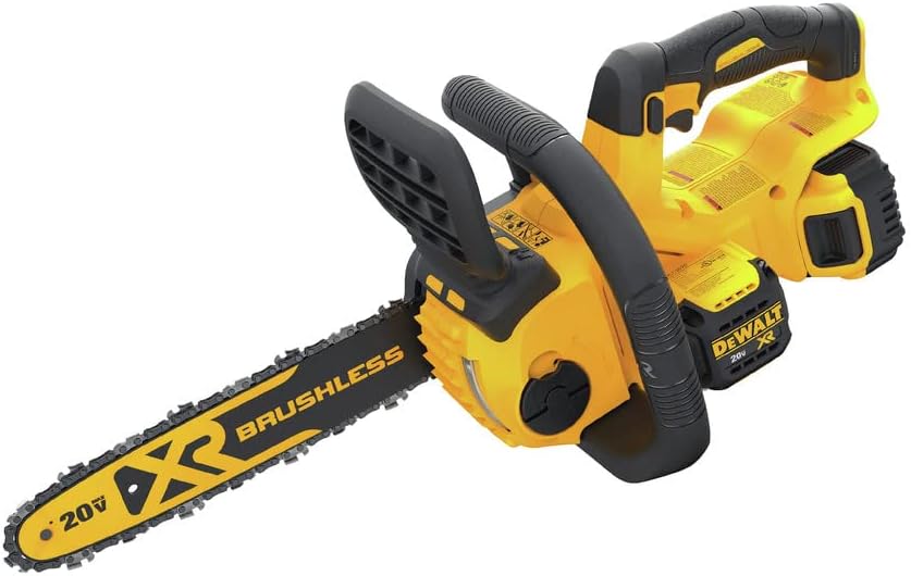 DEWALT 20V MAX* XR Chainsaw Kit, 5-Ah Battery, 12-Inch (DCCS620P1)