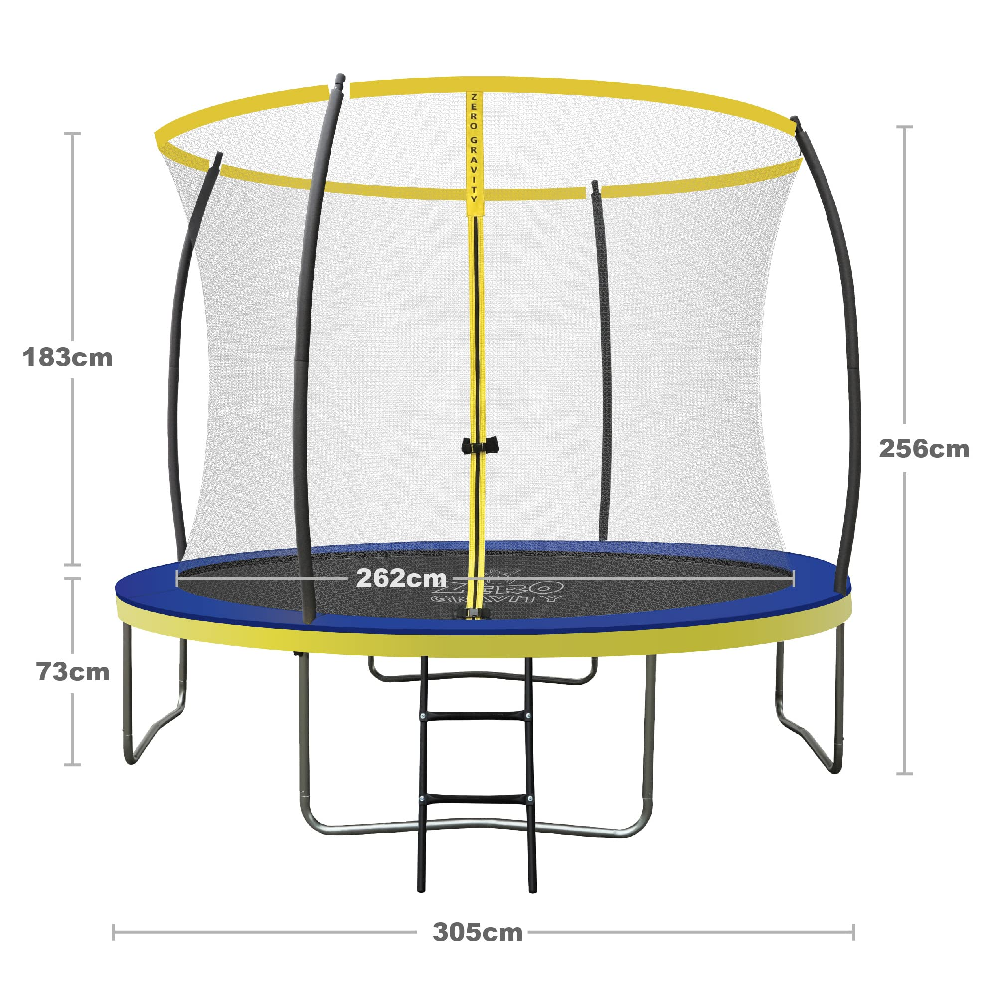 【Sports&Outdoors】Ultima 4 High Spec Trampoline with Safety Enclosure Netting and Ladder