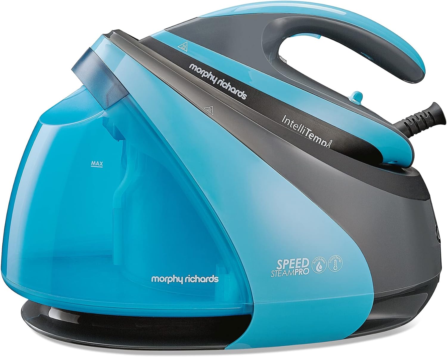 Morphy Richards Speed Steam Pro Steam Generator Iron With Intellitemp, 1.6L Water Tank, Auto Shut-off, Autoclean Technology, Blue, 332103
