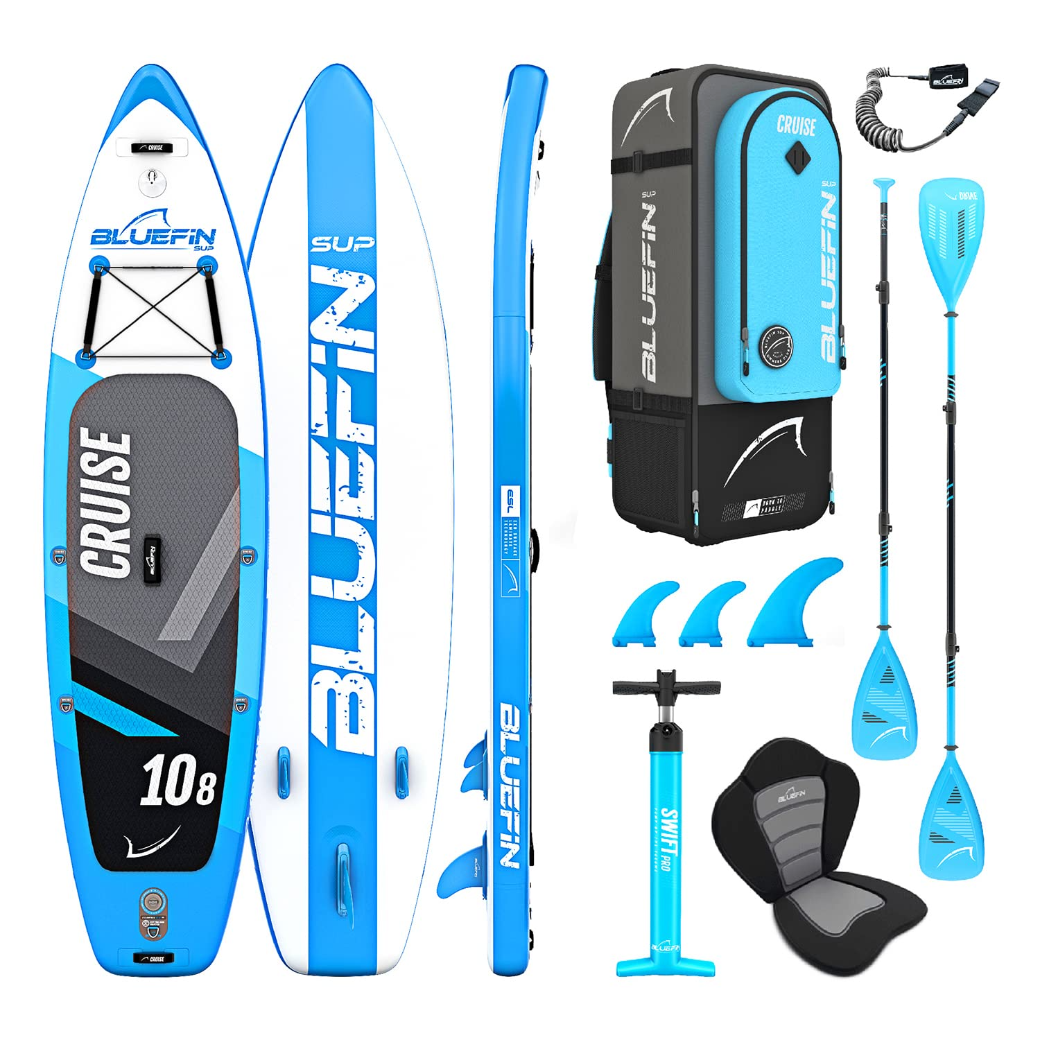 【Sports&Outdoors】Inflatable Stand Up Paddle Board Kayak Conversion Kit 10'8, 12', 15'