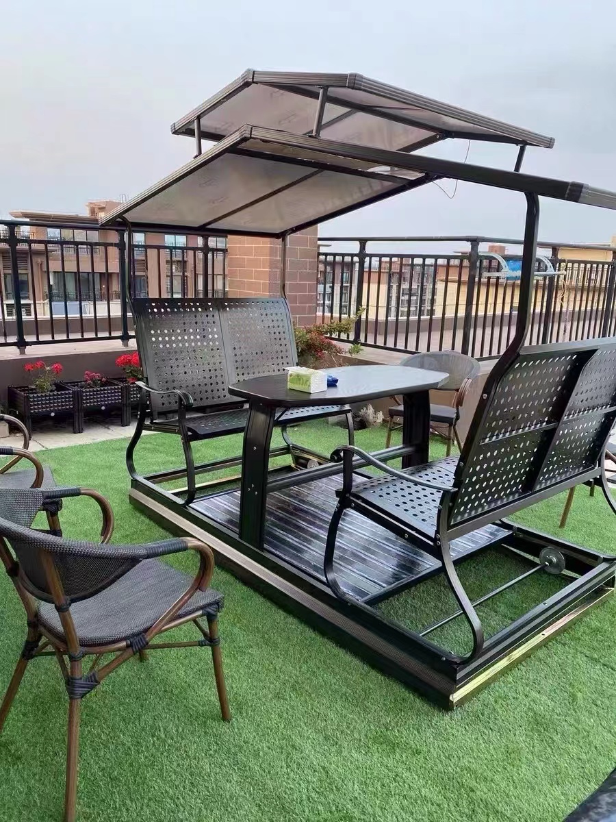 【Home&Garden】187x268 Outdoor Iron Hanging Chair Balcony Leisure Outdoor Swing Chair