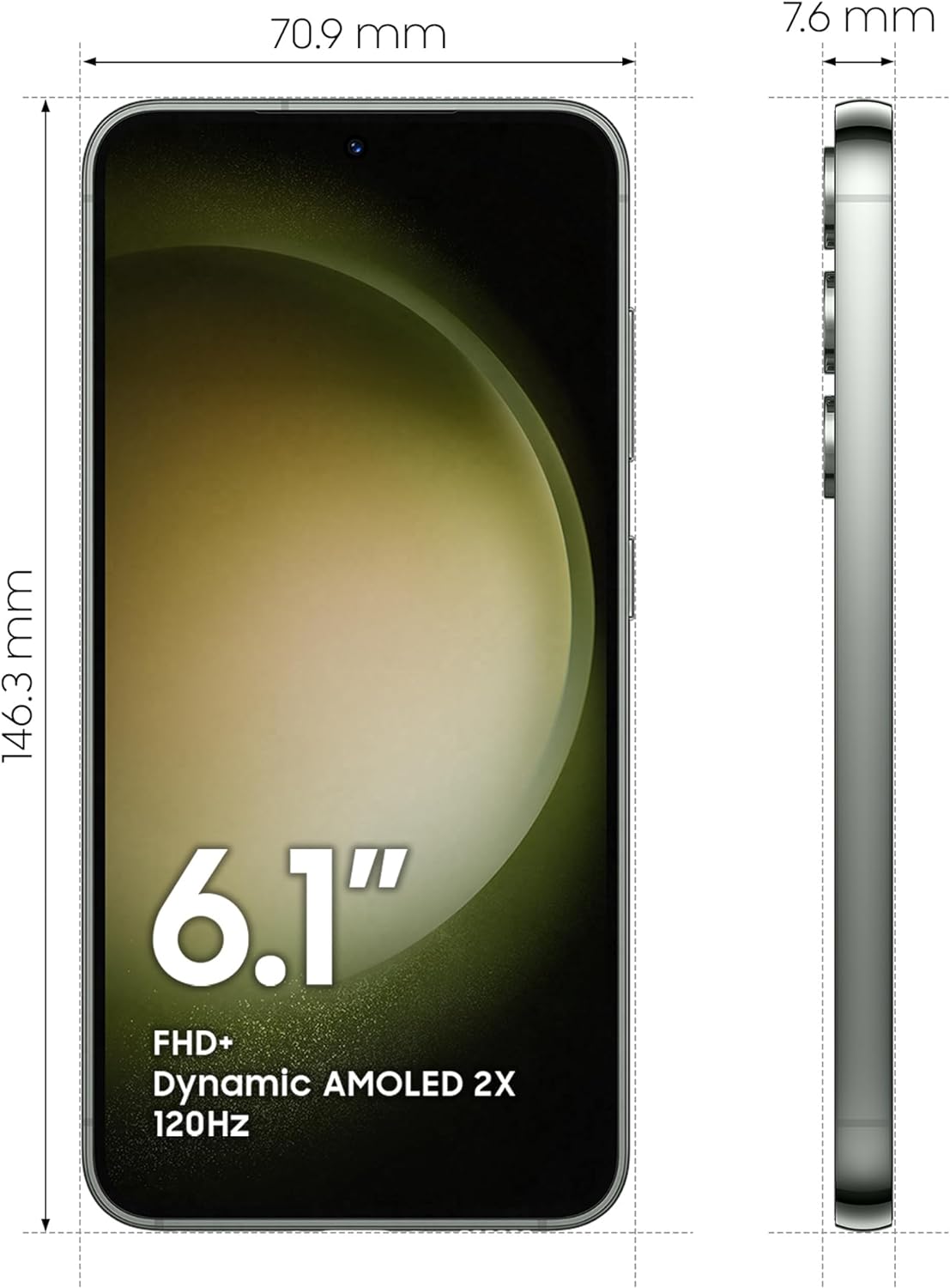 Samsung Galaxy S23 5G Dual SIM Android Mobile Phone, SIM Free Smartphone, 3Y Extended Manufacturer Warranty (UK Version)