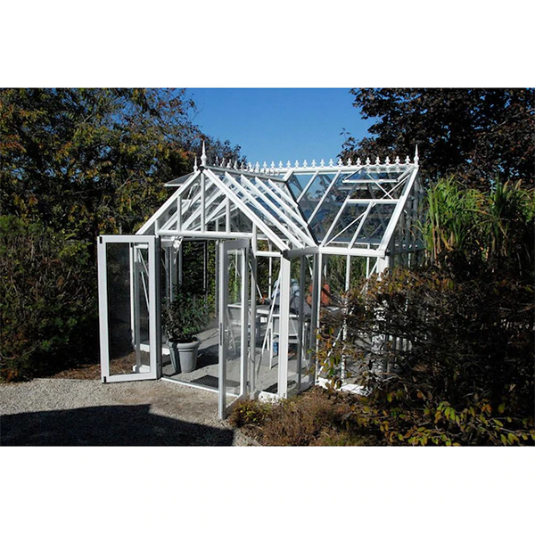 【Home&Garden】Janssens Royal Antique Victorian 12.833-ft L x 13.167-ft W x 9.667-ft H White Greenhouse