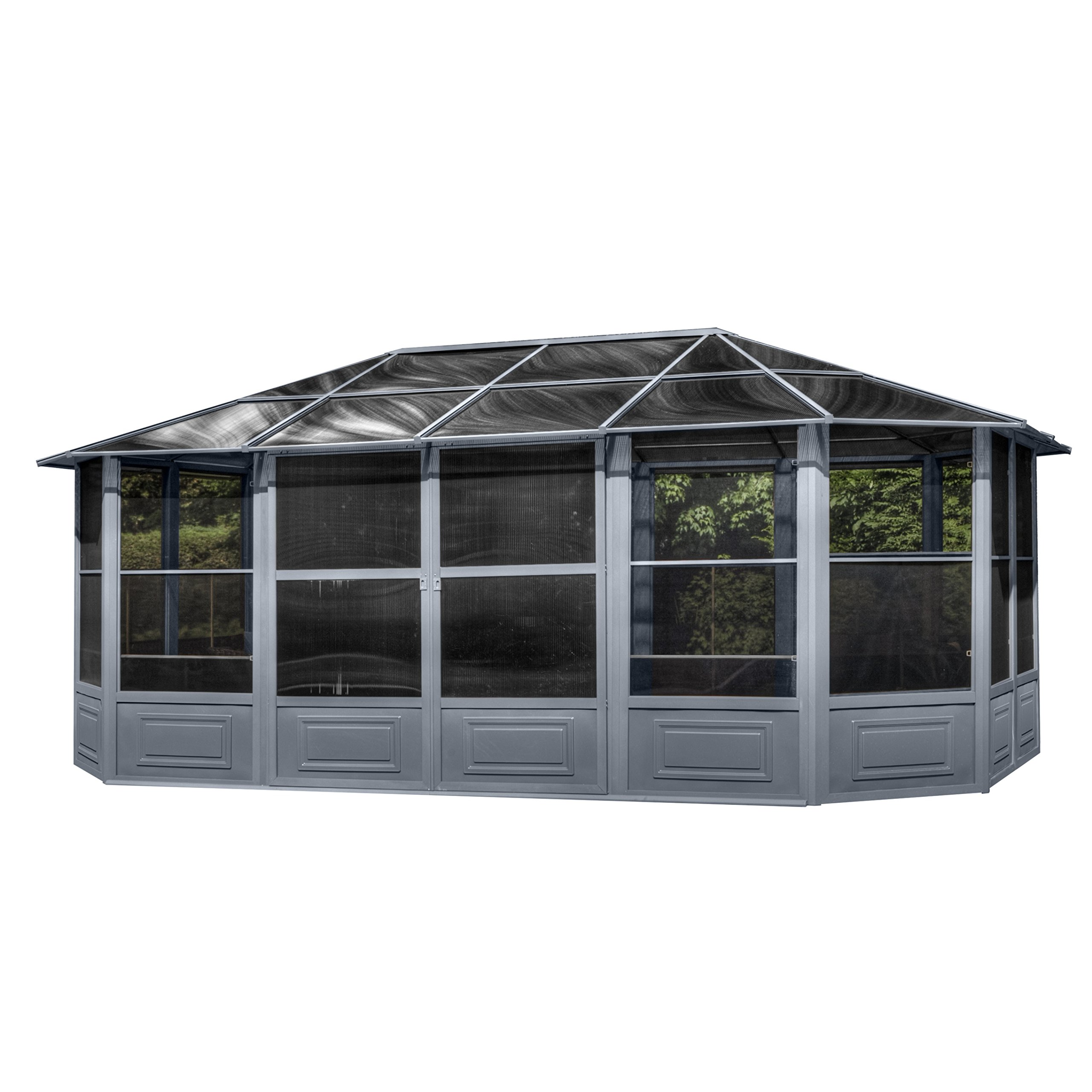 【Home&Garden】Florence Solarium 12 Ft. x 18 Ft. in Slate