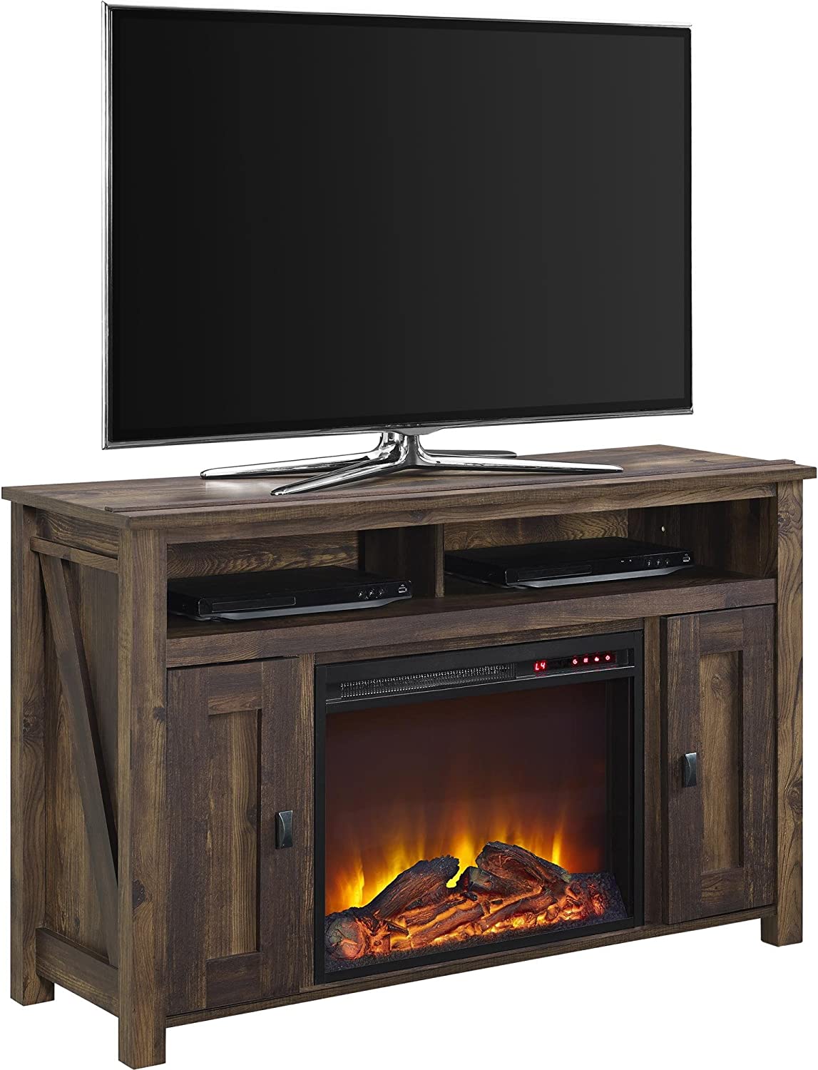 Ameriwood Home Farmington Electric Fireplace TV Console for TVs up to 50