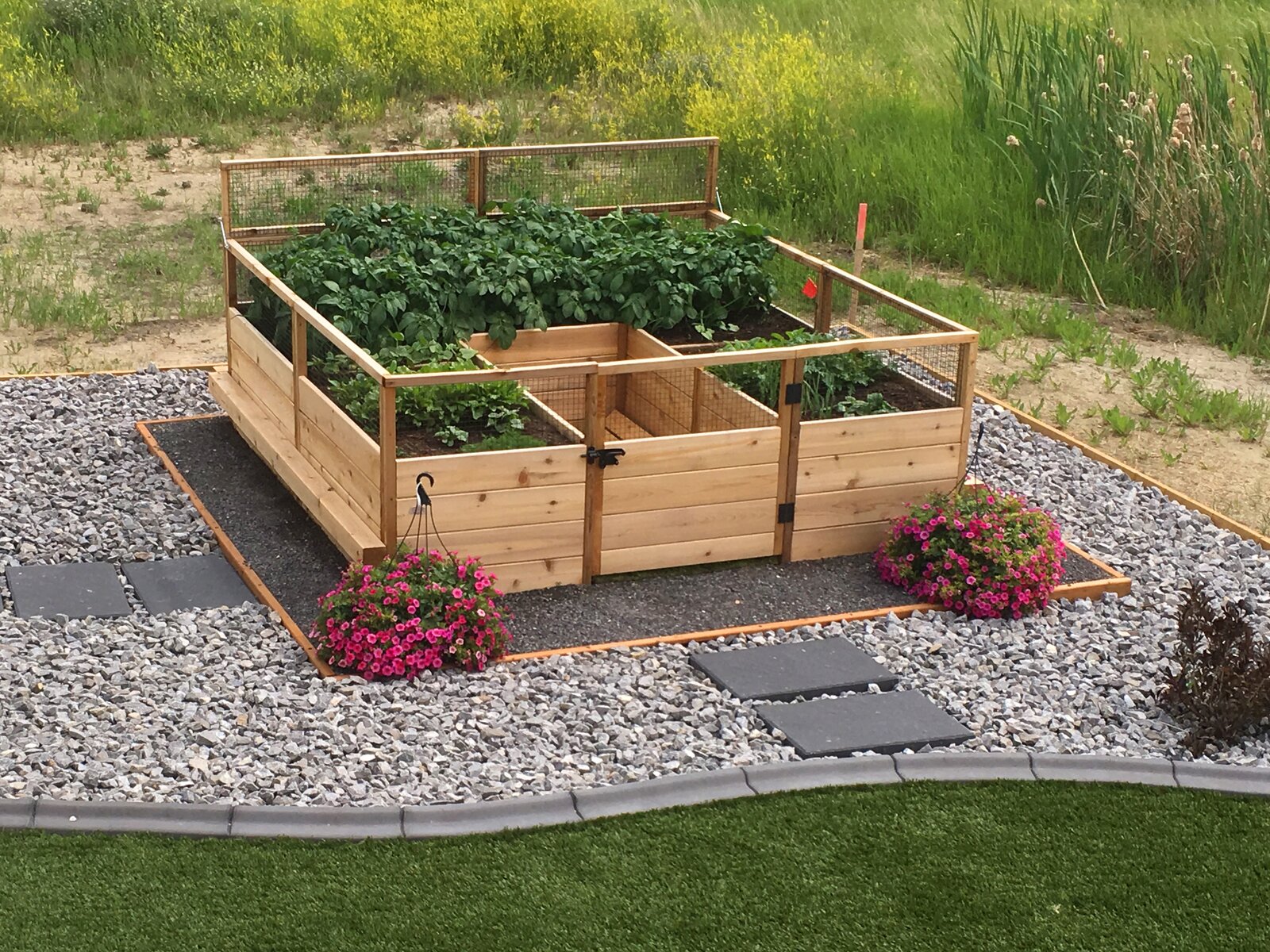 【Home&Garden】8x8 ft Cedar Garden in a Box