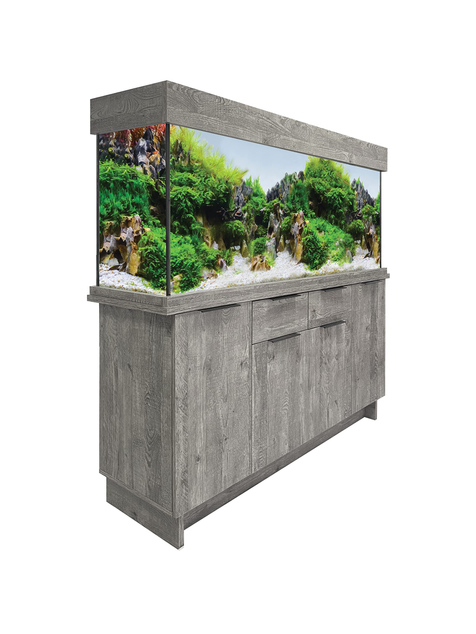 Aqua One Urban Oak Style Aquarium Fish Tank with Cabinet 150cm 300L.