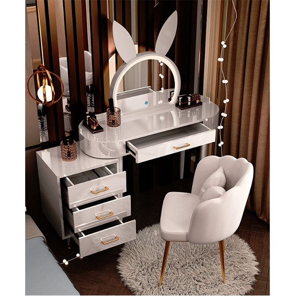 Bedroom small family makeup table rabbit advanced