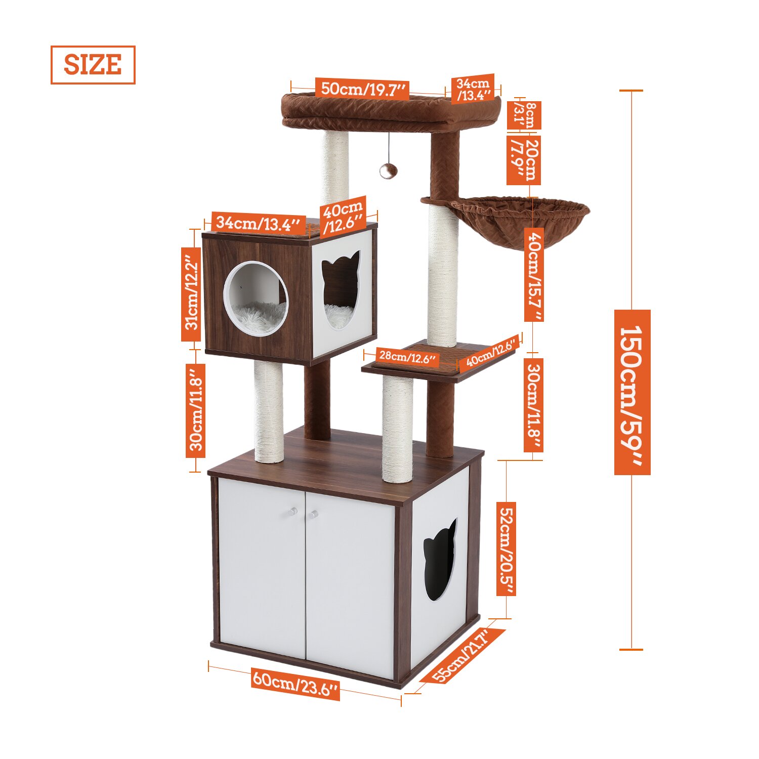 【Pet】59 Yinka Cat Tree or Condo