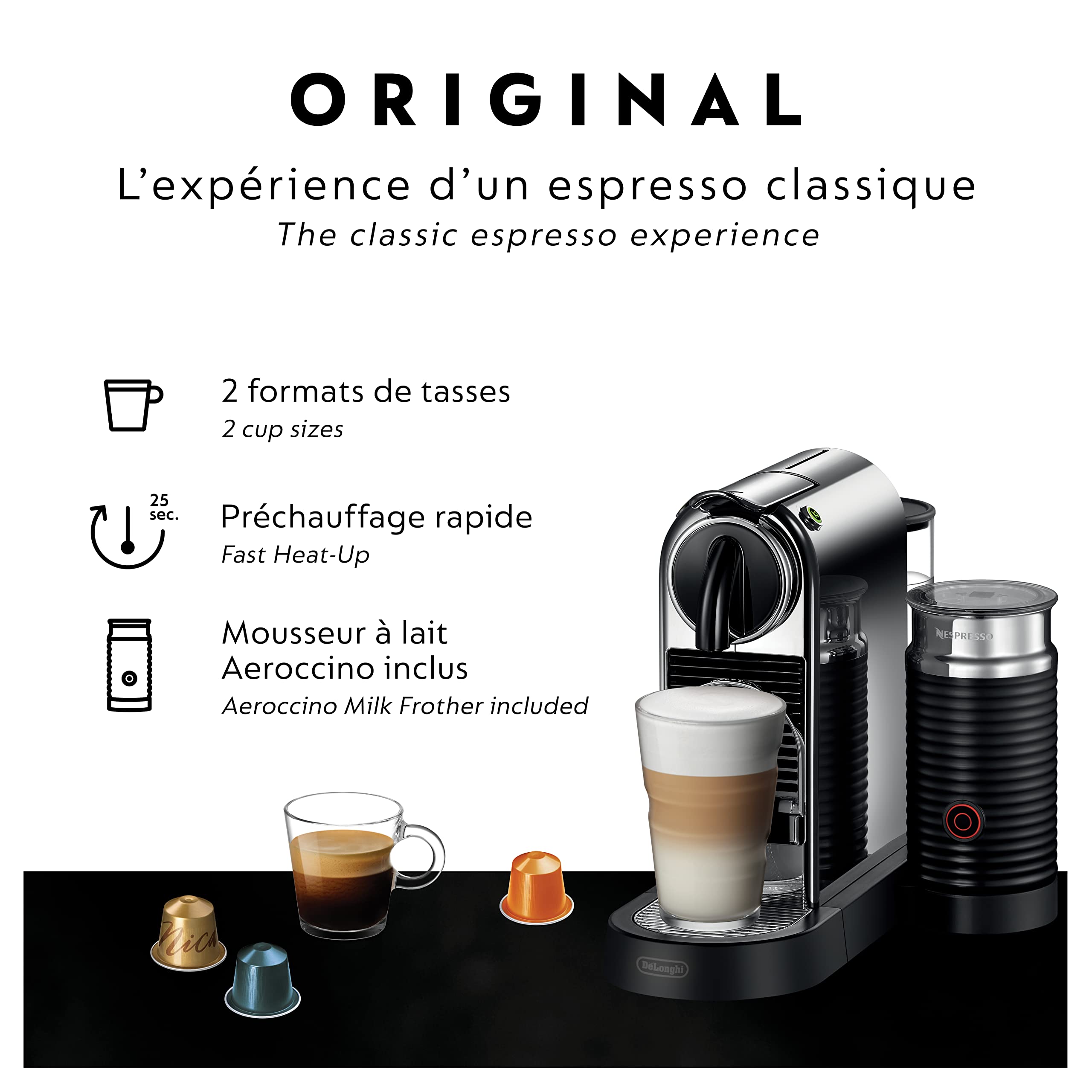 【Appliances】CitiZ and Milk Coffee Machine - Chrome
