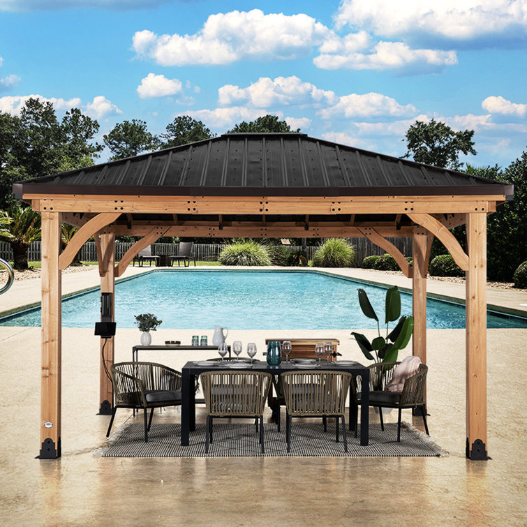 【Gazebo】Backyard Discovery 14' x 12' Barrington Gazebo