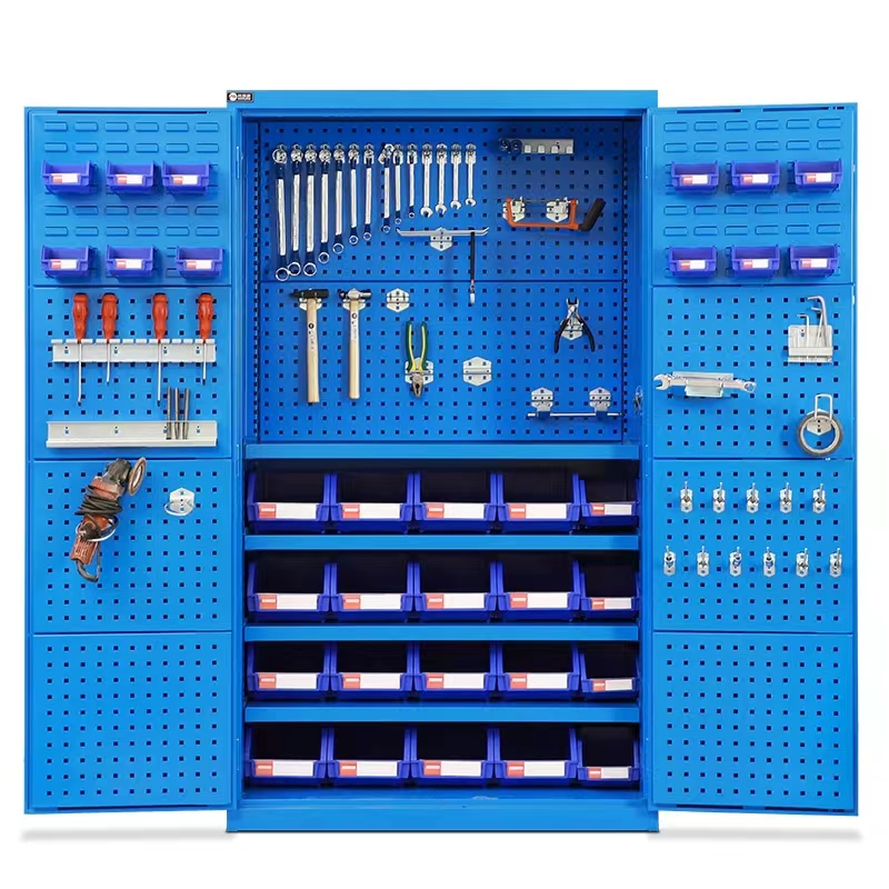 Heavy tool cabinet Leather cabinet double door Intelligent hardware tool cabinet storage cabinet