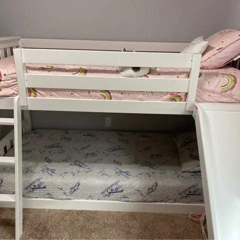【Furniture】【BS】2m solid wood standard bunk bed