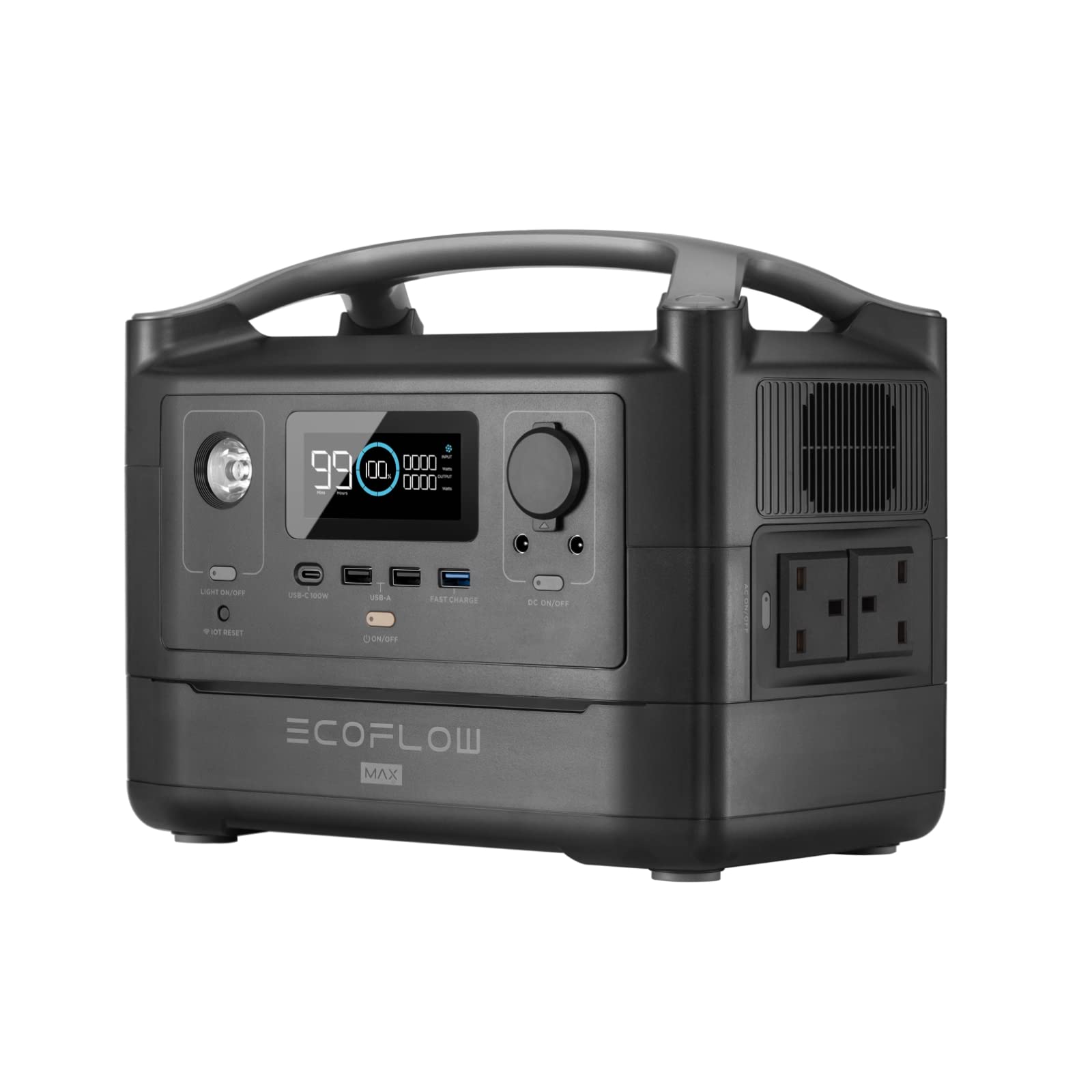 【Appliances】Portable Power Station RIVER Max, 576Wh Backup Lithium Battery with 2 x 600W AC Outlets