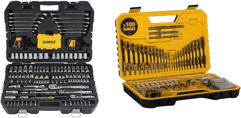 DEWALT DWMT73803 Mechanics Tools Kit and Socket Set, 168-Piece