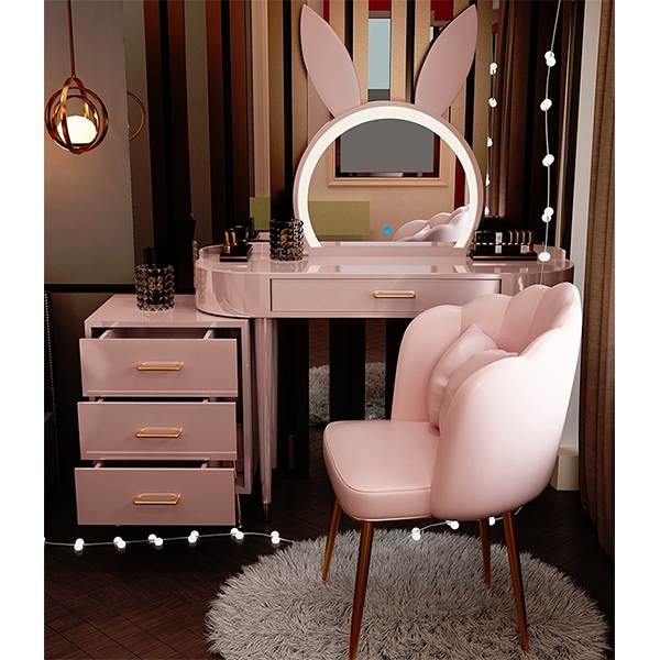 Bedroom small family makeup table rabbit advanced