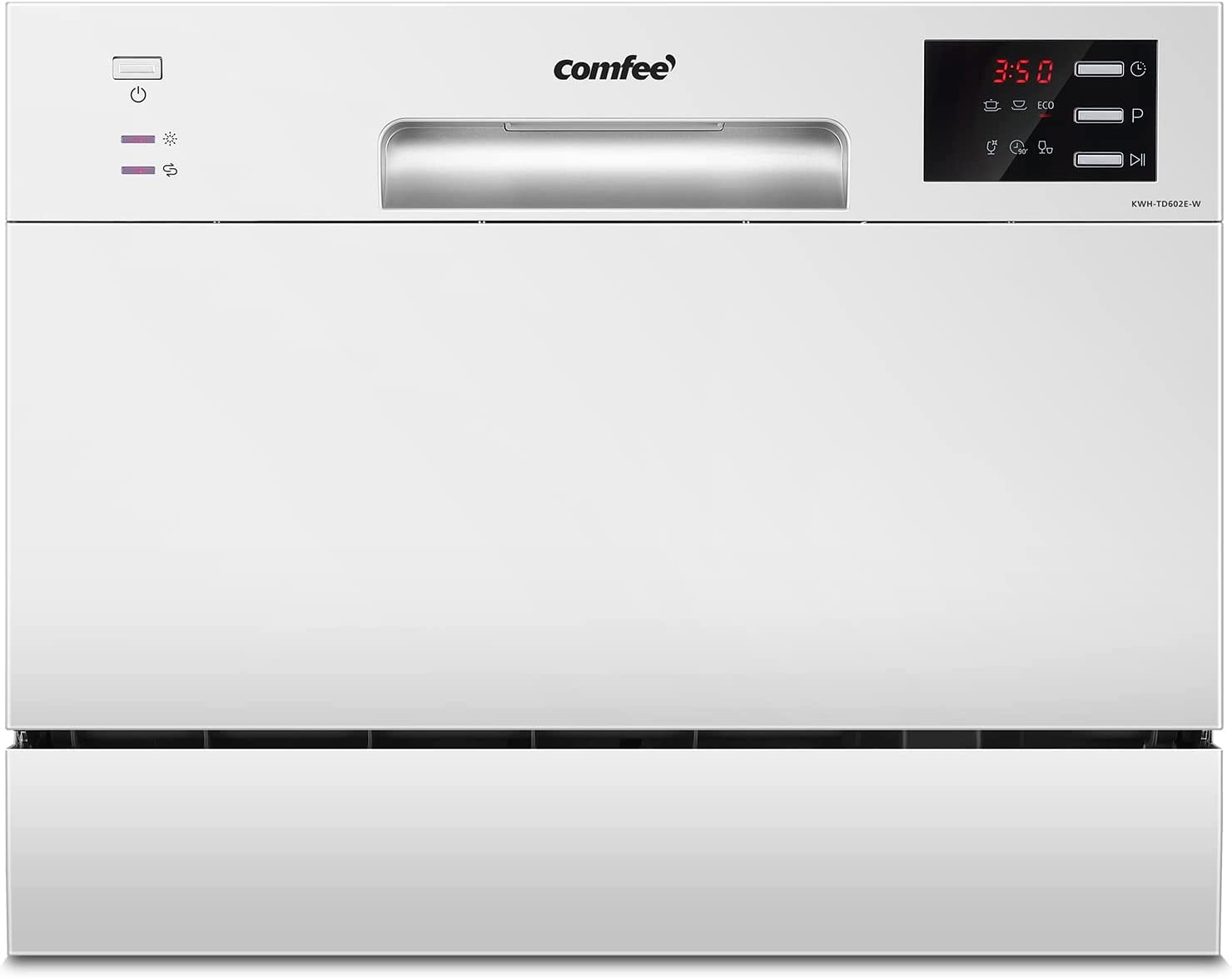 COMFEE' KWH-TD602E-S Freestanding Compact Dishwasher