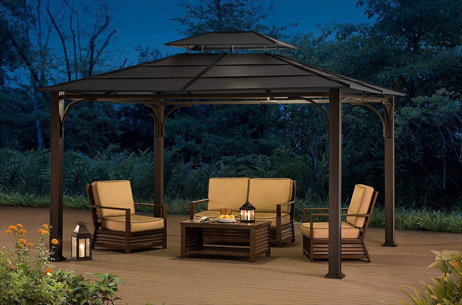 【Gazebo】10x12 Chatham Steel Hardtop Gazebo
