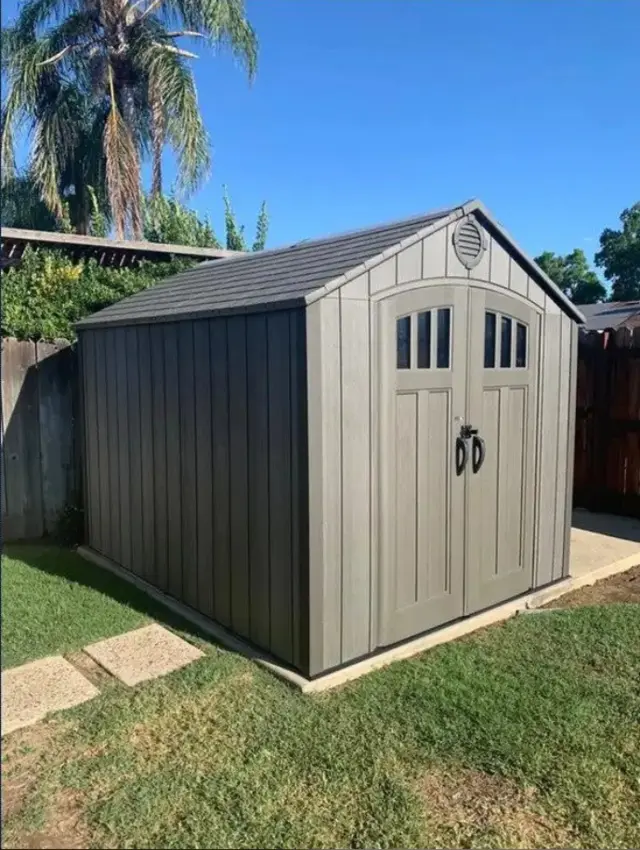 【Storage Shed】8 feet for life. X 10 feet. outdoor storage shed
