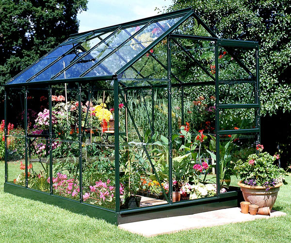 【Home&Garden】【BS】Canopia Hybrid 6' x 8' Greenhouse - Forest Green