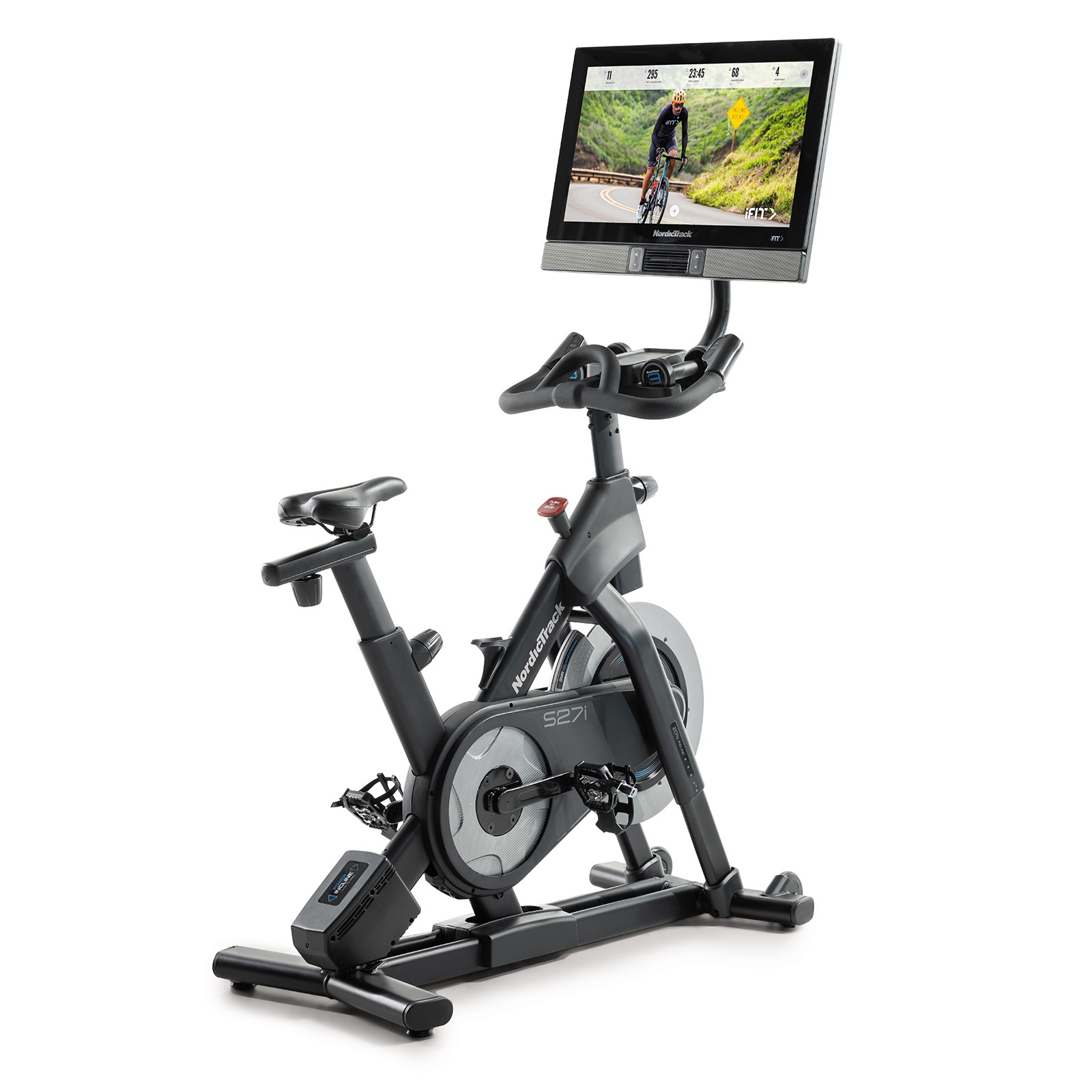 Newest Fitness Bike Spinning Bike 27 Inch HD Touch Screen Bluetooth Function《NO8》