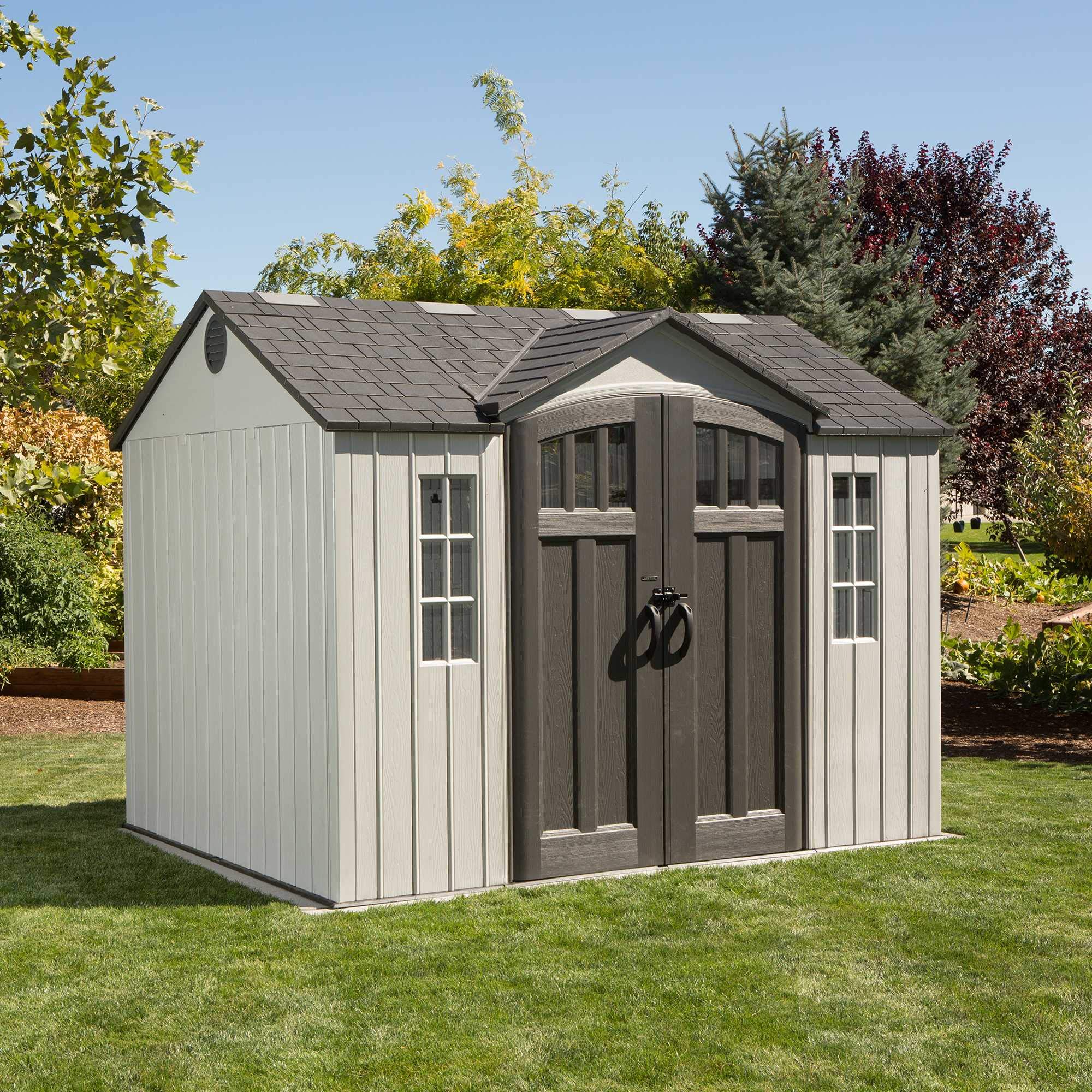 Keter Outdoor Storage Shed, 10 x 8 ft. with Base, Basic Shed