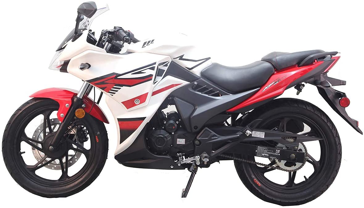 【Sports&Outdoors】X-PRO Lifan KPR 200 200cc Adult Gas Motorcycle Street Moped Scooter