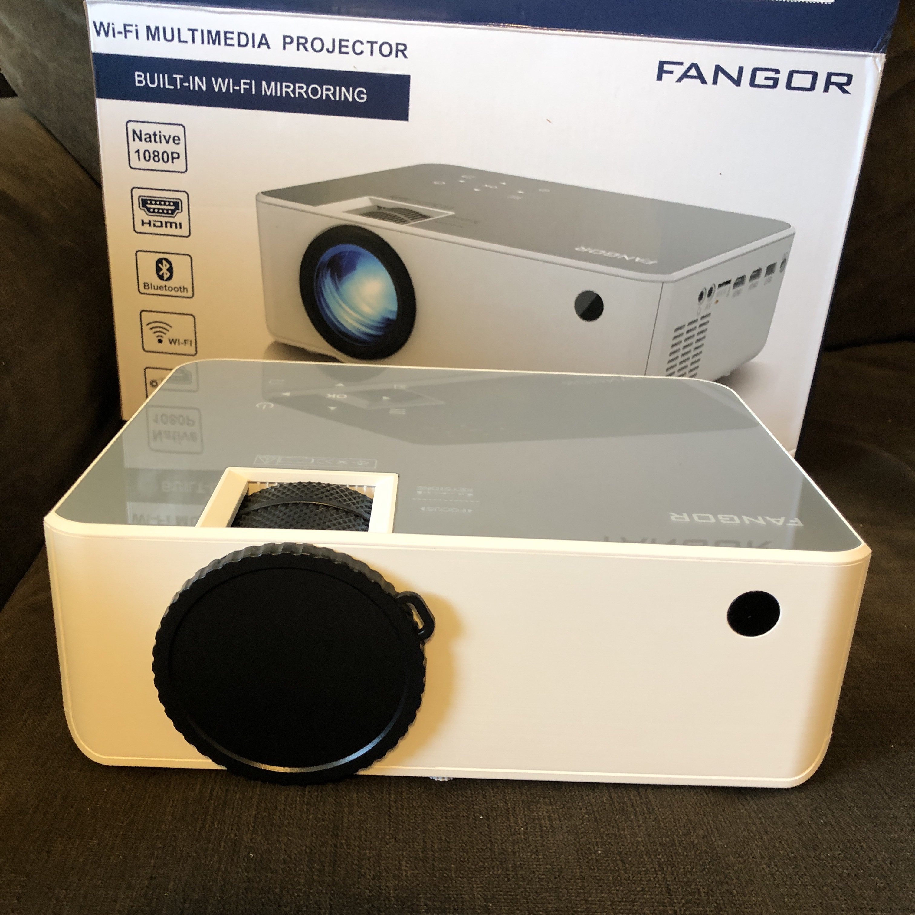 【Electronics】1080P HD Projector, WiFi Projector Bluetooth Projector, 230