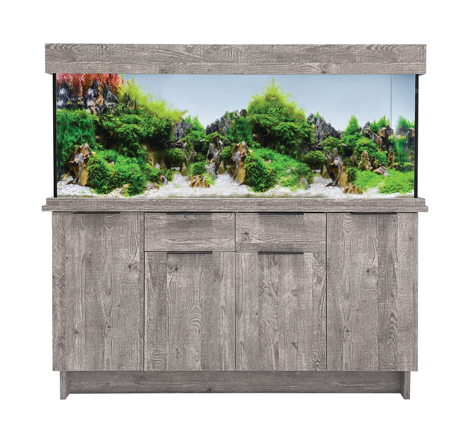 Aqua One Urban Oak Style Aquarium Fish Tank with Cabinet 150cm 300L.