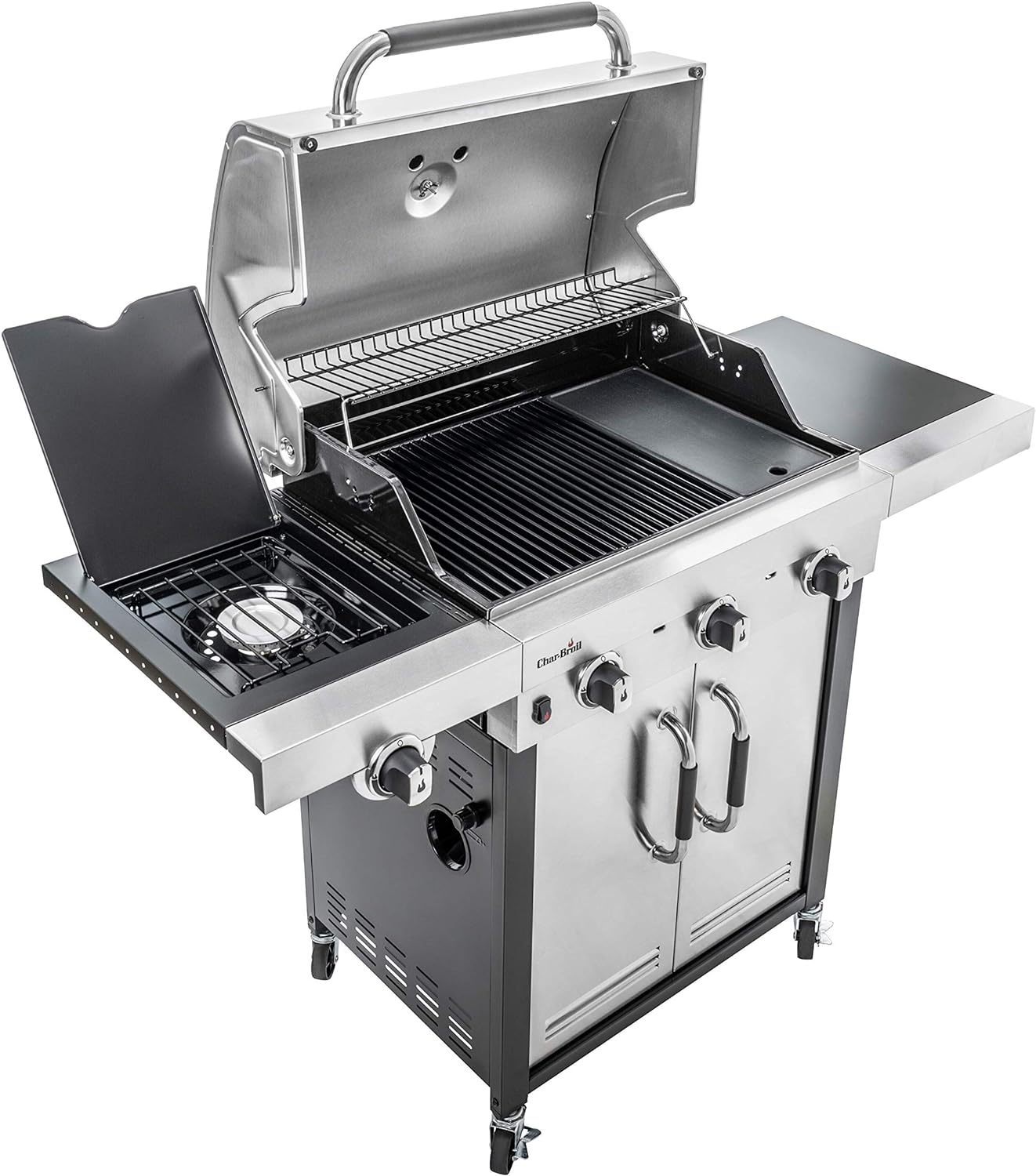 Char-Broil Advantage Series 345S - 3 Burner Gas Barbecue Grill with TRU-Infrared Technology, Stainless Steel Finish