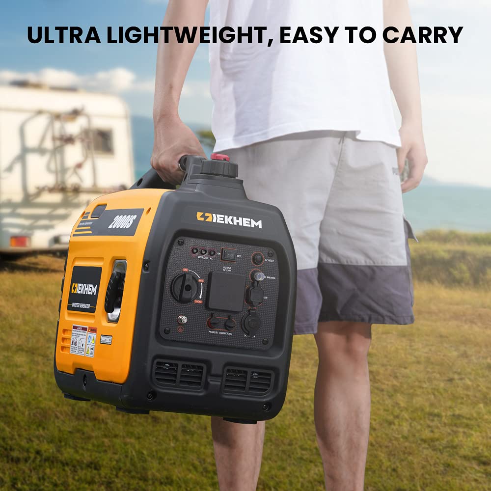 【Appliances】2000W Portable Inverter Generator Petrol Silent Pure Sine Wave Generator