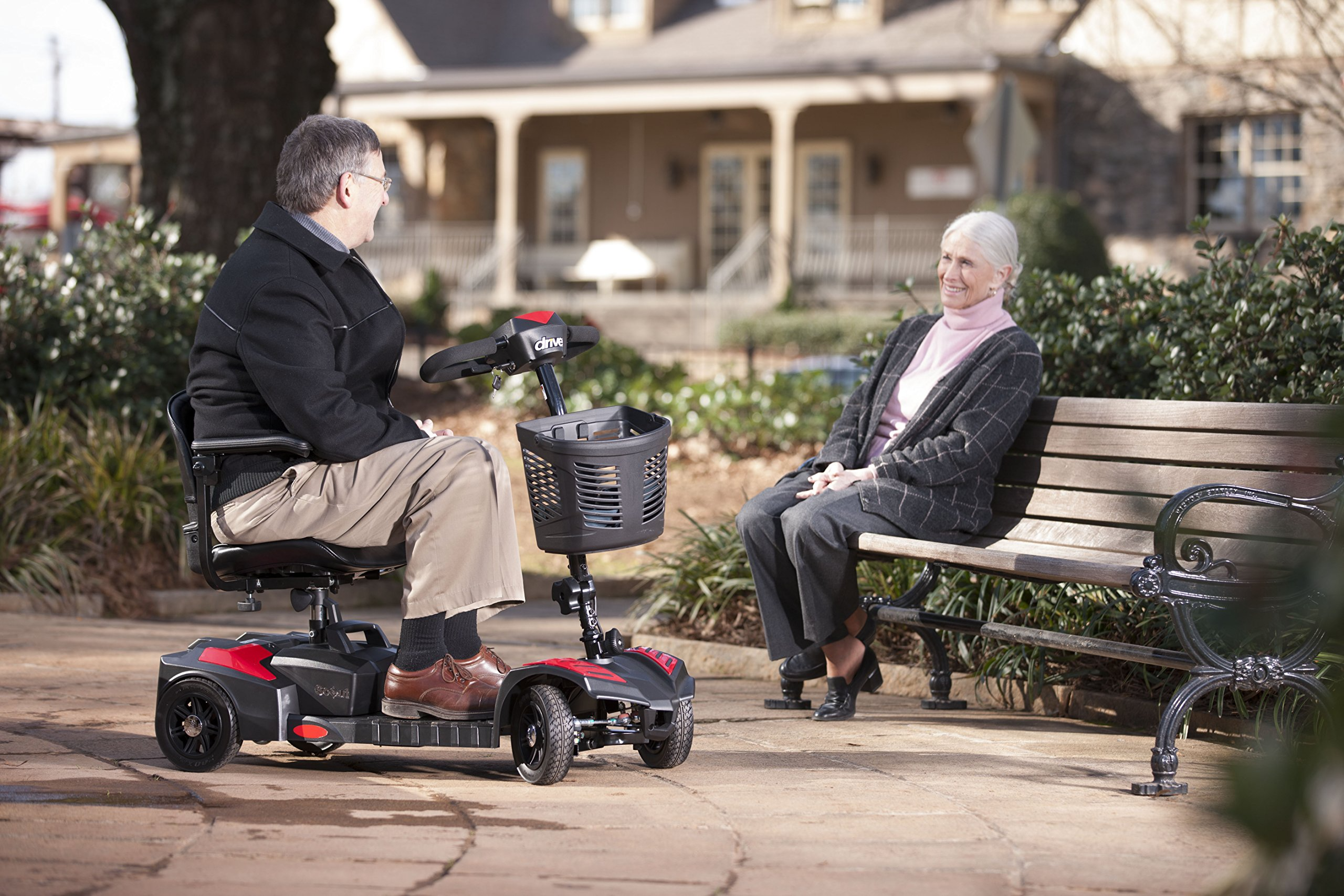 【Sports&Outdoors】Drive Medical Drive Medical Scout Compact Travel Power Scooter, 4 Wheel