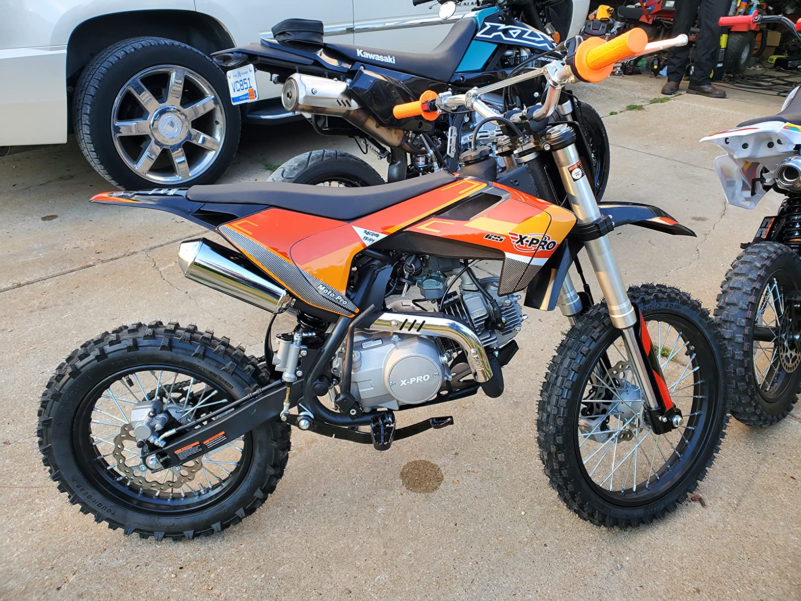 【Sports&Outdoors】X-PRO 125cc Dirt Bike Pit Bike Adults Dirt Pit Bike 125 Dirt Bike Dirt Pitbike