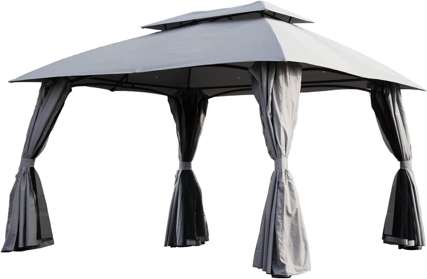 Grand patio Gazebo 3×4m with Side Netting, Garden Gazebo Event Shelter Sun Shade Heavy Duty Outdoor Canopy for BBQ, Event, Party